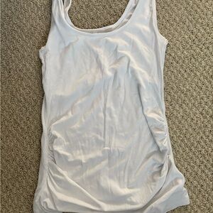 Seraphine white Maternity/Breastfeeding tank